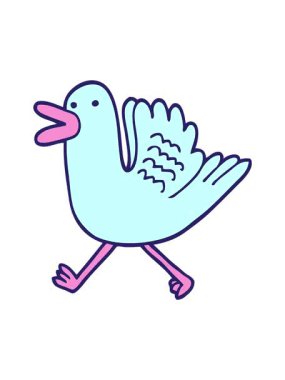 Ördek koşusunun dönen hareketli animasyonu