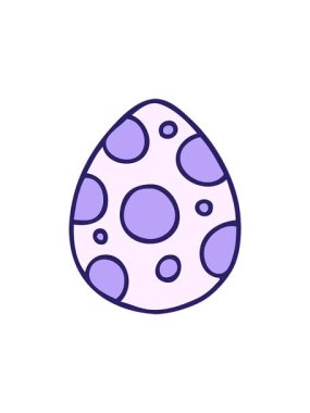 Bir elin hareketli animasyonu çizilmiş tuhaf bir karikatür paskalya yumurtası.