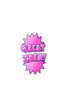 Serbest çizim çiziminin zıplama hareketi animasyonu. Harika bir fikir sembolü.