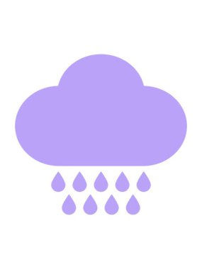 yağmur bulutunun hareketli animasyonu