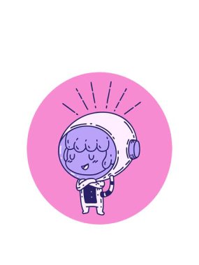 Astronot kıyafeti giymiş dövme stili bir kadının animasyonunu genişletiyorum.