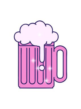 Bir bira tankardının simgesel dövme imajının simgesel etkisi