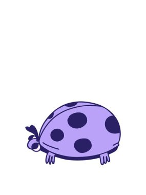 Garip çizgi film uğur böceğinin animasyonunu genişletiyorum.