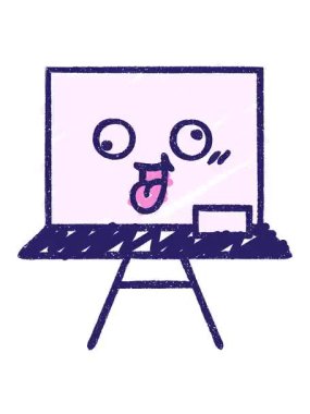 Whiteboard Tebeşir Çiziminin titreyen hareketli animasyonu