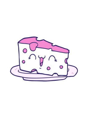 Çizgi film peynirinin parlak ışık efekti