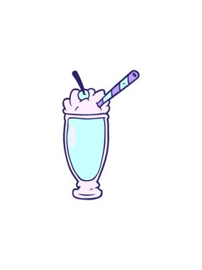 milkshake çizgi filminin bölünme etkisi animasyonu