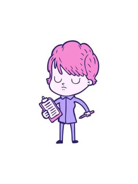 Neon tarzı eğlenceli kadın karakterin titreyen hareketi animasyonu