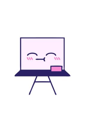 Beyaz bir karikatürün zıplama hareketi animasyonu