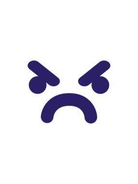 Basit sinir bozucu yüz simgesinin yıldız patlaması etkisi animasyonu