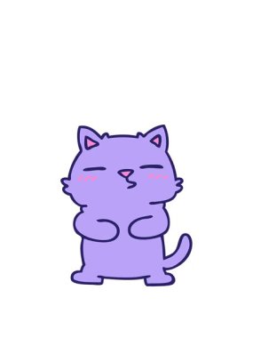 El yapımı tuhaf kedinin animasyonunu genişletiyorum.