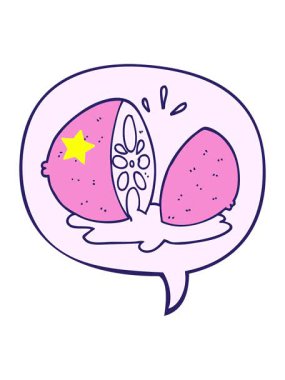 Kıvılcım saçan yıldızlar, çizgi filmin animasyonunu etkiler limonu konuşma baloncuğuyla keser