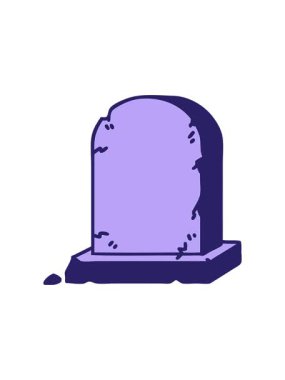 Geleneksel mezar taşı tarzında bir dövmenin radyoaktif parlayan animasyonu