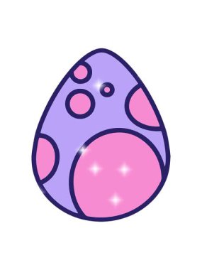 Paskalya yumurtası çiziminin ışıltılı etkisi