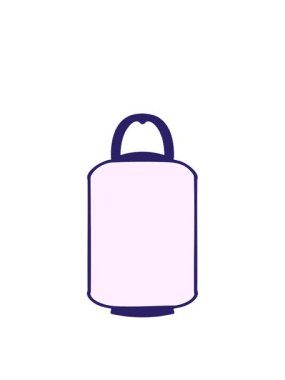 Geleneksel Japon asılı kağıt fener tasarımının hareketli animasyonu