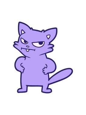 Sinirli kedinin dönen hareketli animasyonu