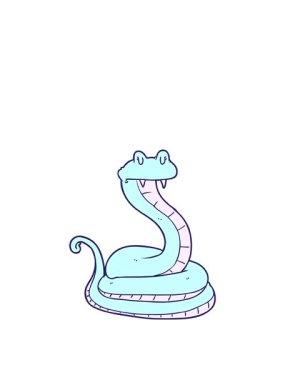 Yılan çiziminin zıplama hareketi animasyonu