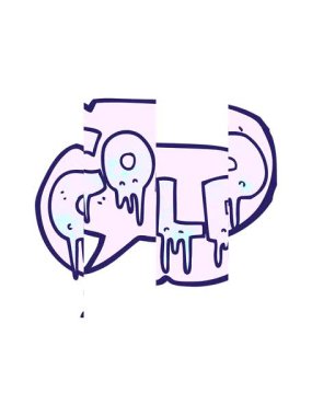 Serbest konuşma baloncuğunun bölünen hareket animasyonu karikatür dokulu kelime soğuk