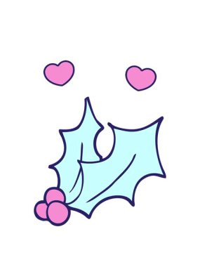 Karikatür karikatürü Holly 'nin dönen kalp animasyonu