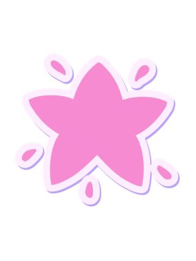 Parlayan bir çizgi film yıldızının hareketli animasyonu