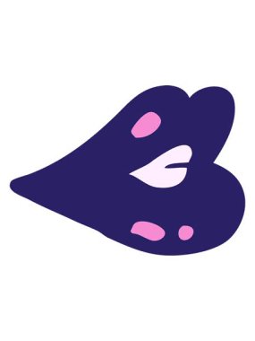 El çizimi çizgi film tarzı dudak bükme hareketini salla ve durdur