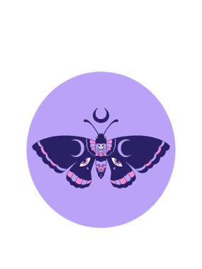 Dövme stili bir güve görüntüsü oluşturuluyor