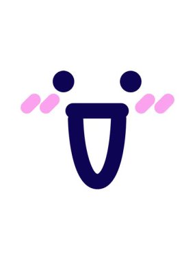 Çılgın mutlu yüz simgesinin neon ışık efekti animasyonu