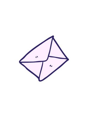 Çizgi film zarfının parlak ışık efekti