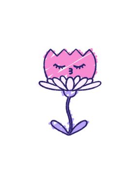 Mutlu Çiçek Tebeşiri Çiziminin bölünme etkisi