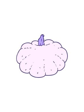 Dikkat çekici çizgi film balkabağı tasarımı.