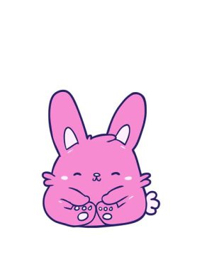 Sevimli çizgi film tavşanının animasyonunu genişletiyorum.