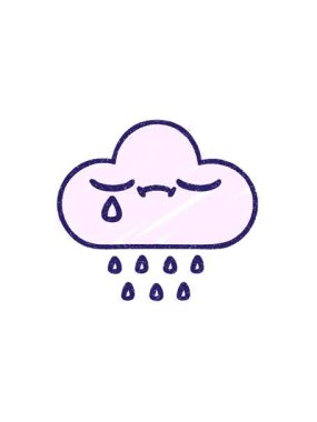 Fırtına Bulut Tebeşiri Çiziminin gösterişli satış animasyonu