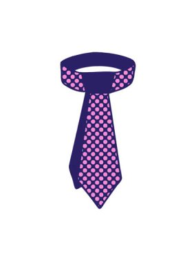 Çizgi roman tarzı garip boyun kravatını salla ve duraklat