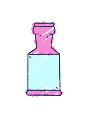 Şişe Tebeşiri Çiziminin hareketli animasyonu