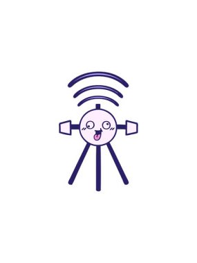 Bir uydunun çizgi filminin yıldız patlaması etkisi animasyonu