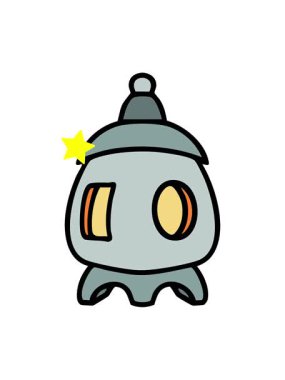 Parıldayan yıldızlar Japon geleneksel tapınağının animasyonunu içeriden aydınlatıyor.