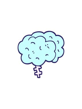 Karikatür karikatür beyninin bölünme etkisi