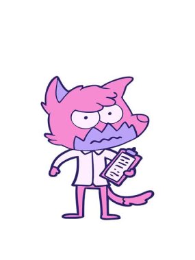 Sinirli tilkinin hareketli çizgi filmi.