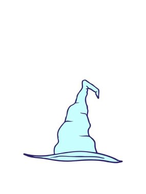 Karikatür karalama cadı şapkasının zıplama hareketi animasyonu