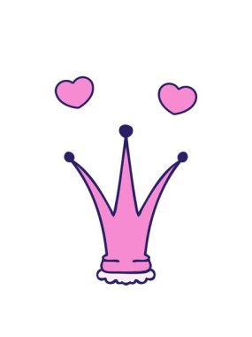 dönen kalpler el animasyonu çizilmiş tuhaf çizgi film altın taç