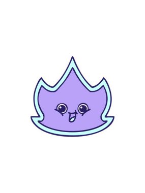 Bir ateş dizaynının çizgi filminin satış animasyonu