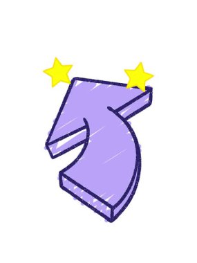 dönen yıldız animasyonu Arrow Tebeşir Çizimi