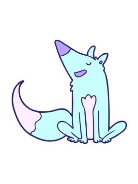 Tilki çizgi filminin hareketli animasyonunu oynat