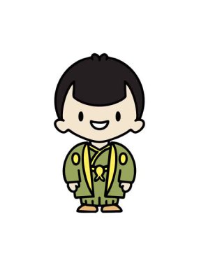 Geleneksel gelinlik giymiş Japon adamın hareketlerini salla ve durdur.