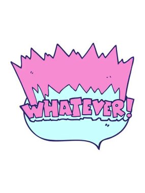 freehand çizilmiş konuşma balonu çizgi filminin animasyonunu renklendir.