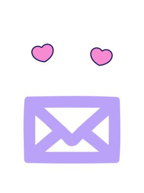 dönen kalpler harf sembolünün animasyonu