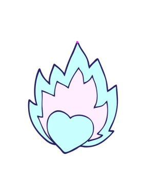 Yanan Kalp çizgi filminin animasyonunu çalıştır.