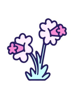 nergisin çiçek tasarımının pixelize etkisi