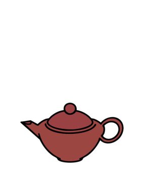 Japon çay illüstrasyonu çaydanlığının animasyonunu genişletiyorum.