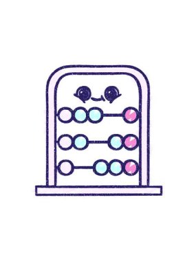 Abacus Tebeşir Çizim Tasarımı 'nın hareketli animasyonu