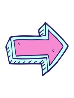 Karalama oku çizgi filminin ışık efekti animasyonu